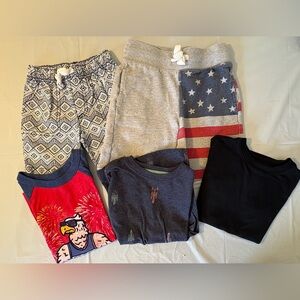 Bundle of 3 NWT/EUC Short-Sleeved Tees, 2 GUC Pair of Shorts